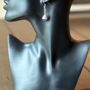 Sassy Sapphire Drop Earrings