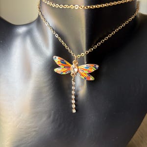 Dragonfly Rhinestone Pendant