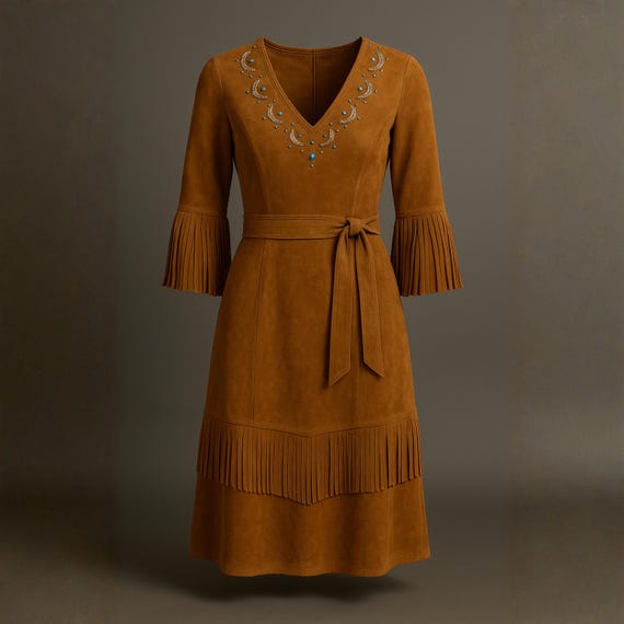 western style midi dress WESTERN MIDI DRESS Black & White / 40