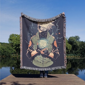 Anime Woven Blanket, Soft Cozy Tapestry Throw, Anime Woven TV Blanket, Otaku Wall Hanging Room Decor, Kawaii Bed Blanket, Anime Lovers Gift
