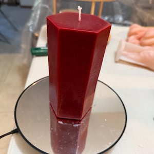 10.           Hexagon  3” x 6” pillar candles.