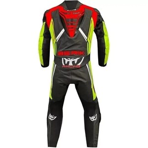 Handmade Custom Motorbike Motorcycle Racing Leather 1 & 2 Piece Suit