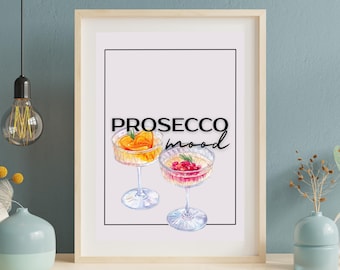 Prosecco Wall Art Prints: Champagne & Wine Quotes, Set of 3 (Digital Download)