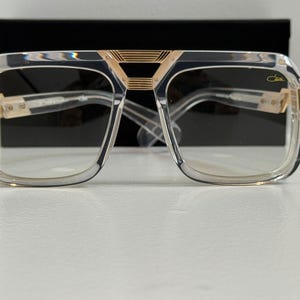 Lunettes de vue Cazal dorées et transparentes, verres transparents CAZAL lunettes de vue pour homme, femme, cadeau fête des pères, cadeau pour elle, lui, cadeau d'anniversaire