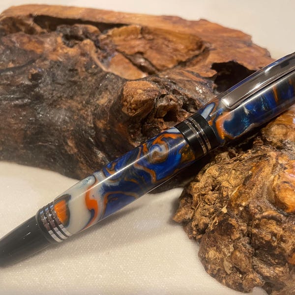 Handmade Lava Explosion Acrylic Fountain Pen - Churchill Style  6911 5712 7339