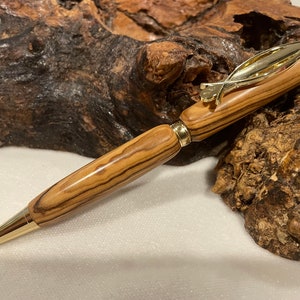 Pen HandMade Writing Ball Point Fountain Exotic Olive Wood Pens SEE VIDEO  1266a