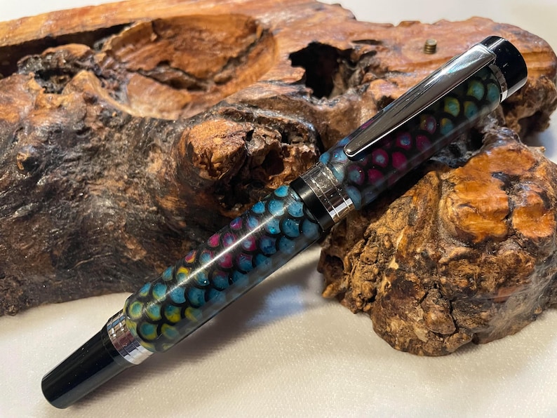 Gorgeous Geometric El Grande Style Fountain Pens # 7712 7713 7714 image 1