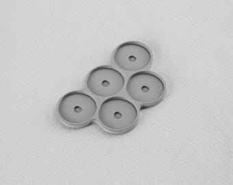 Bandejas de movimiento para miniaturas de 25 mm - Terreno de Wargaming con temática Grimdark
