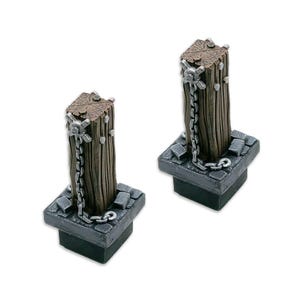 Slave Chains Column (2 Pack), Ultimative Dungeon - D&D RPG Tabletop Dungeon Tiles