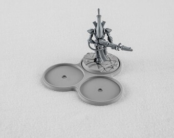 Bandejas de movimiento para miniaturas de 40 mm - Terreno de Wargaming con temática Grimdark