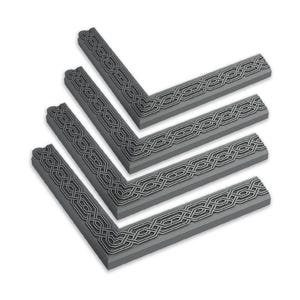 Eckenzierleiste, Terrain Tile (4er Pack) - D&D RPG Tabletop Dungeon Tiles