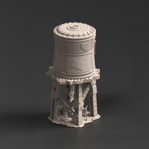 Water Tank, Warpzel-1A Settlement - Grimdark Themed Wargaming Terrain
