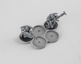 Bandejas de movimiento para miniaturas de 28 mm - Terreno de Wargaming con temática Grimdark