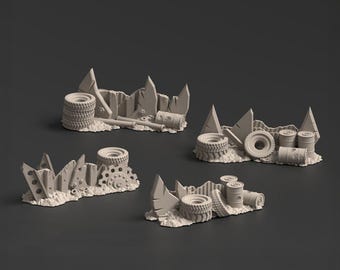 Ork Obstacles, Warpzel-1A Settlement - Grimdark Themed Wargaming Terrain