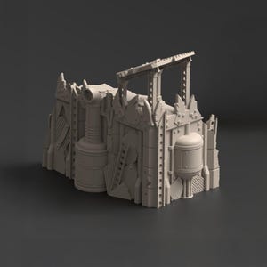 Corner Ruins 2, Warpzel-1A Settlement - Grimdark Themed Wargaming Terrain
