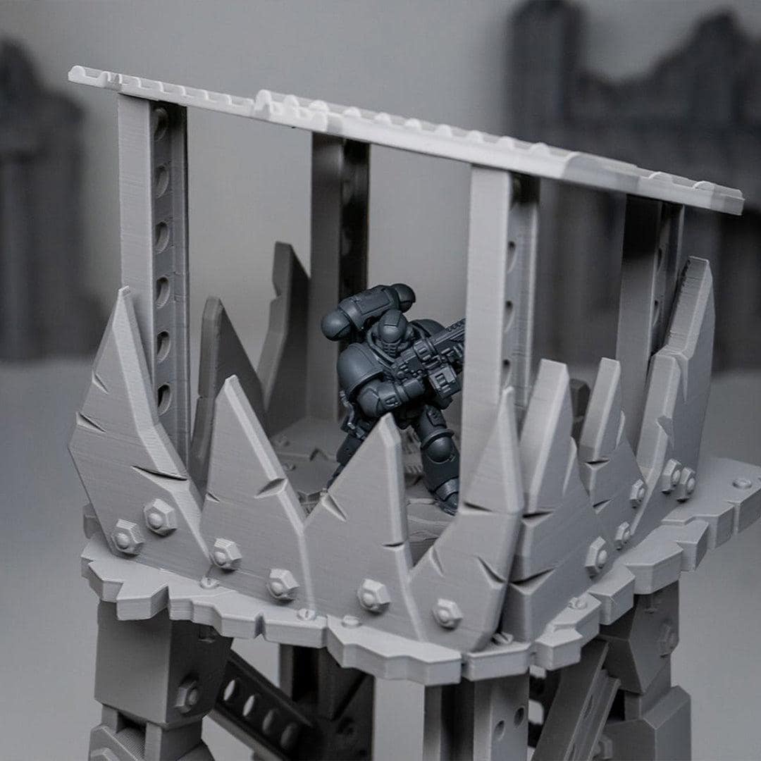 Décor Warhammer 40k - Bâtiment Ork Avec Tour De Guet - Proxyfactorum - Neuf