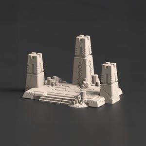 Tempel, Vharaq - Tomb World-tema Grimdark Wargameling-terräng