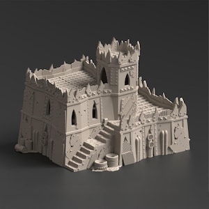 Fortress, Warpzel-1A Settlement - Grimdark Themed Wargaming Terrain