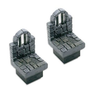 Mauer mit Fenster (2er Pack), Ultimative Dungeon - D&D RPG Tabletop Dungeon Tiles