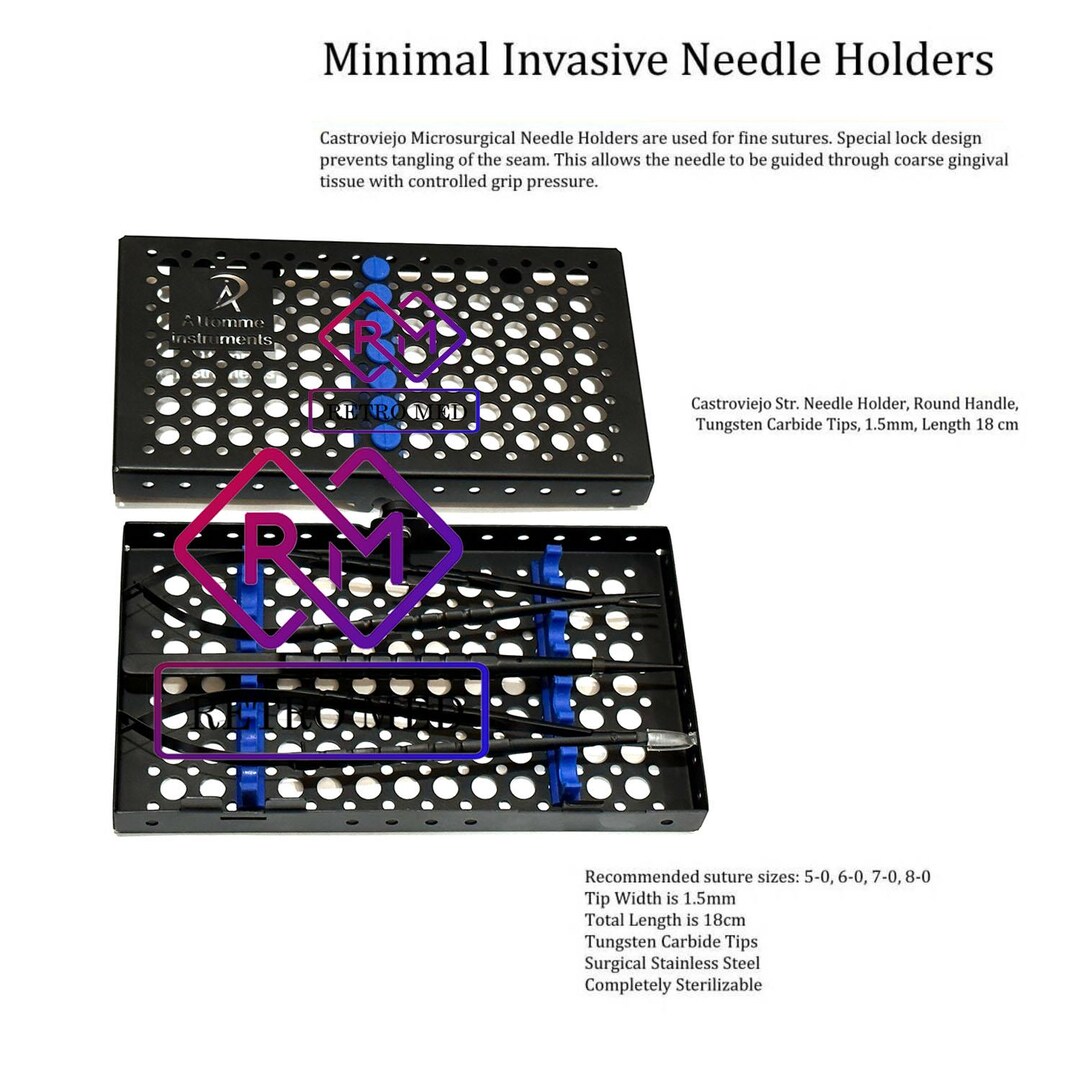 Trousse De Rangement Pour Instruments Chirurgicaux - Nécessaire Forceps, Ciseaux, Porte-aiguilles