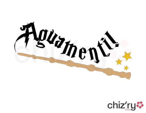 Aguamenti Harry Potter Vinyl Decal Etsy