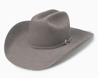 Cowboyhut aus Crazy Horse Leder, Outback Western, Unisex Ranch Festival Stil