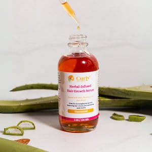 Herbal Hair Growth Oil with Fenugreek, Rosemary, and Cloves | Ayurvedic Scalp Serum for Dandruff, Hair Loss, Alopecia and Itchy Scalp