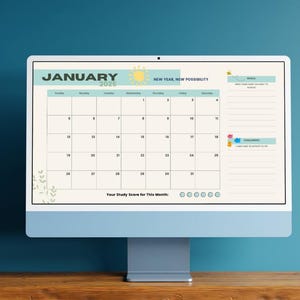 Calendario Studenti 2025 e Planner settimanale Digital Motivazionale | Scaricabile Editabile su Canva | Tema Natura University