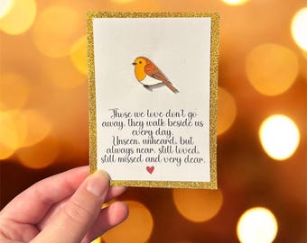 Metal Robin Pin Pocket Hug: Keepsake Gift