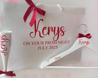 Prom bag / hanger / flute gift set
