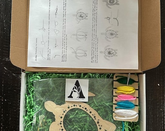 Custom Turtle Circular Weaving Loom Kit