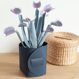 Fly Trap di carta /  Piante di carta / Fiori di carta / Regalo per il primo anniversario / Regalo per la Festa della Mamma / Fiori in vaso