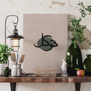 Islamic Canvas Gift For Muslims, Modern Islamic Boho Tawakkul Canvas, Tawakkul Calligraphy, Islamic Wall Art, Trendy Wall Art Islamic Gifts