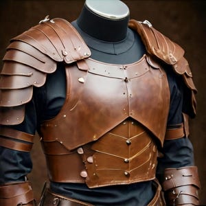 スタッズレザーアーマー - LARP、コスプレ、コレクターに最適 スタッズレザーアーマー - LARP、コスプレ、コレクターに最適