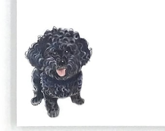 Black Toy Poodle gift,  Black Poodle Shopping List, Dog Lover To Do List Notepads, Dog Notepads, 4x6”, 50 Pages