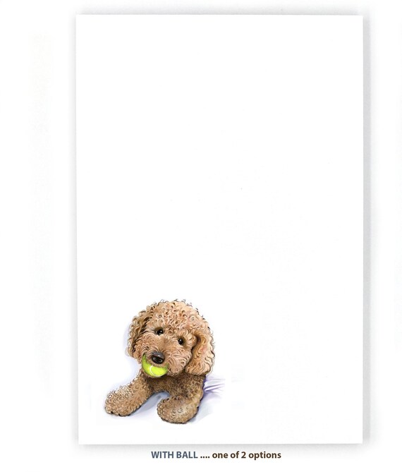 Goldendoodle art on to-do list, dog notepad, golden doodle, doodle mom, goldendoodle grandma, shopping list, can be gift wrapped, 4x6, 50 pg
