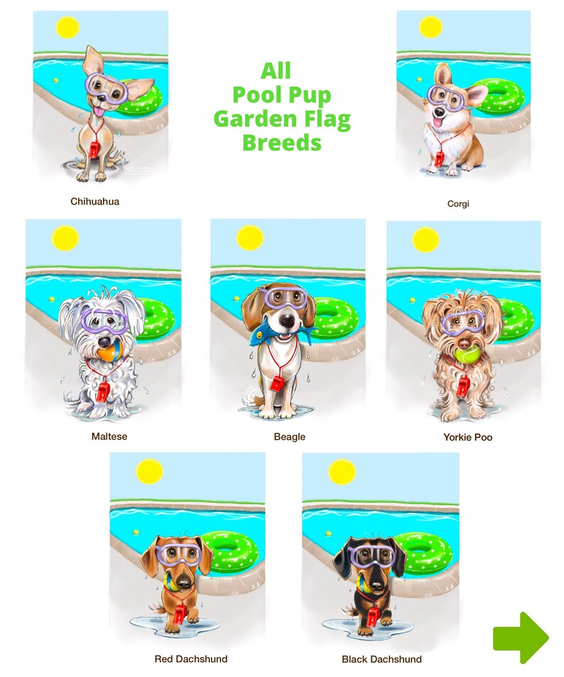 Personalized Golden Retriever garden flags, pool flag, dog yard flag, pool gift, pool decor, can put 2 Playful Pups together on one flag image 4