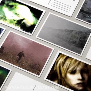 Vintage Silent Hill 2 Postcard Set: Gamer Gift, Pyramid Head Art