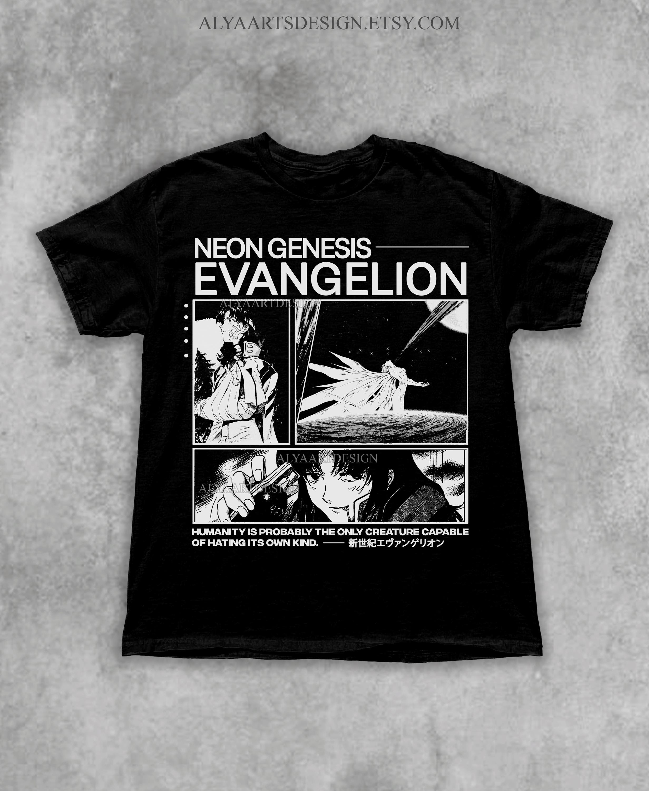 T Shirt Neon Genesis Evangalion - Etsy