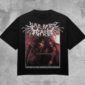 Slave Knight T-Shirt, Unisex Soulsbore inspiriertes T-Shirt, Gael Tee, dunkles T-Shirt, Geschenk für Gamer, Gaming Geschenk, Videospiel Tshirt