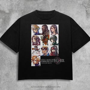 FFVII G-Bike Group-tröja: Retro JRPG Cloud Strife Aerith-tröja
