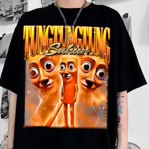 Tung Tung Sahur Tee,Bombardino Crocodillo Shirt, Italian Brainroot, Tiktok memes tshirt, Funny Viral Tiktok Shirt, Humour,Tralallero Tralala