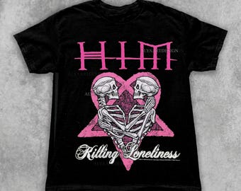 HIM Band T-shirt, Men's and Women's Sizes (MSC-85551) - Etsy