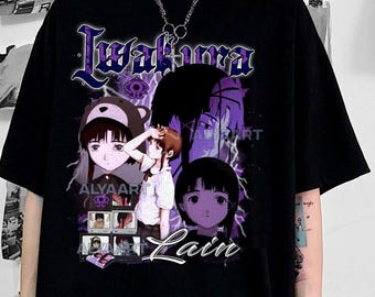 Serial Experiments Lain Shirt, Science Fiction Anime Shirt, Anime Gift, Cyberpunk, Lain, Vaporwave, Aesthetic T Shirt, Grunge