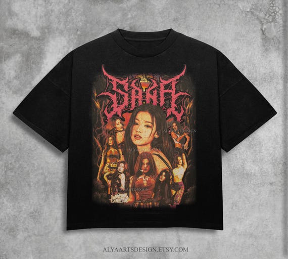 Heavy Metal Twice Sana Tee: Unisex Kpop T-Shirt