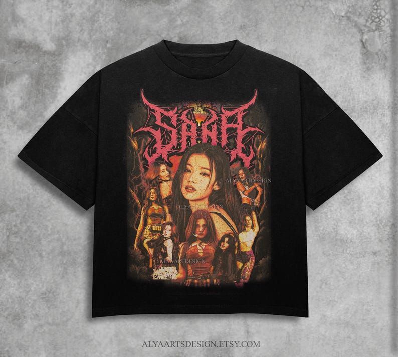 Heavy Metal Twice Sana Tee: Unisex Kpop T-Shirt