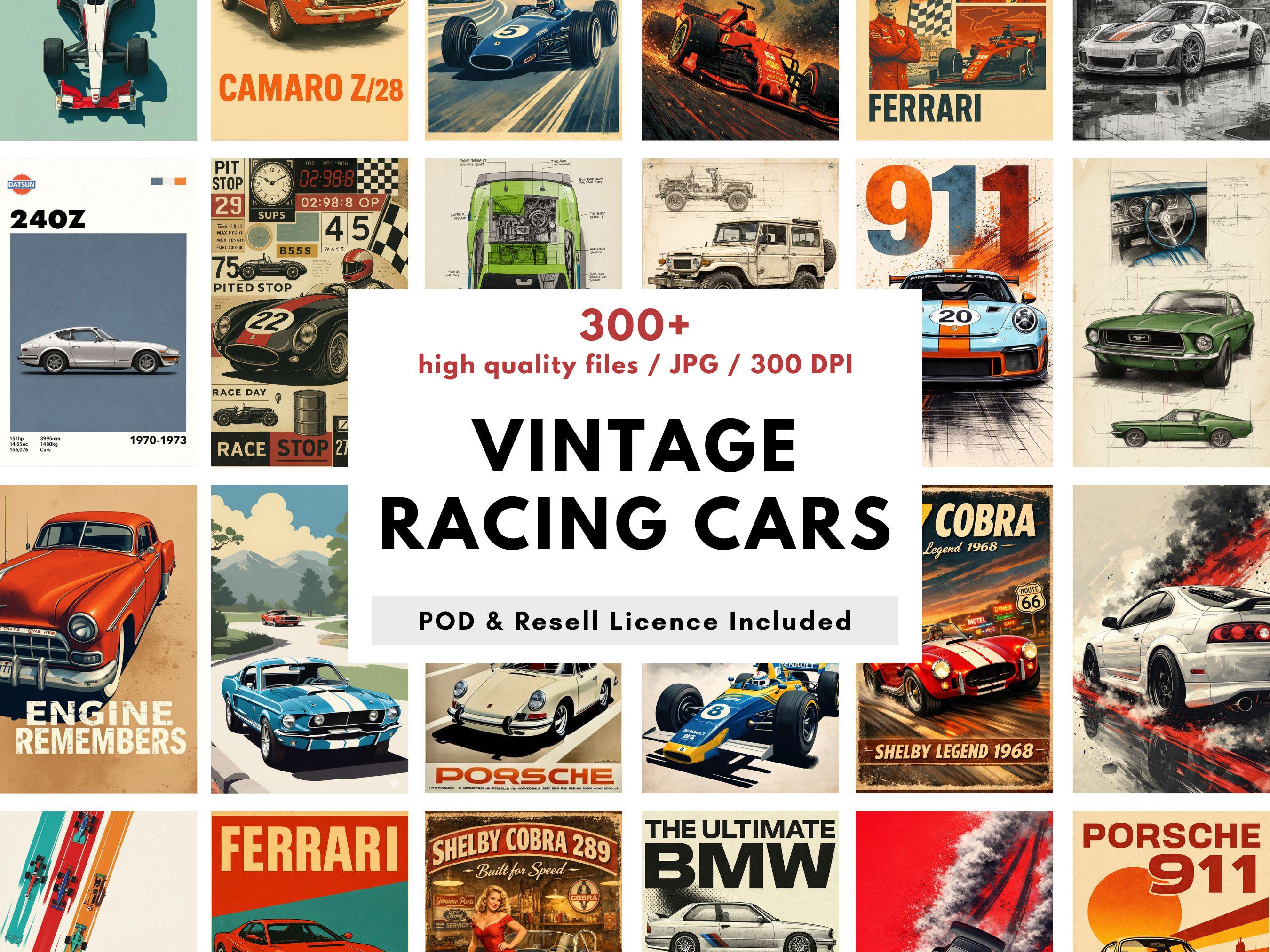 Vintage car posters - Etsy 日本