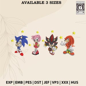 Hedgehod Cartoon Embroidery Design, Movie Cartoon Embroidery Design, Hedgehod Cartoon Characters Embroidery Machine, Instant Download