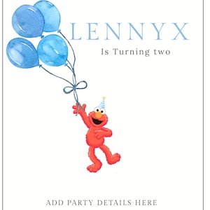 Elmo party Invitation