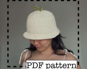 Modello per cappello a secchiello Sprout all'uncinetto - Download digitale